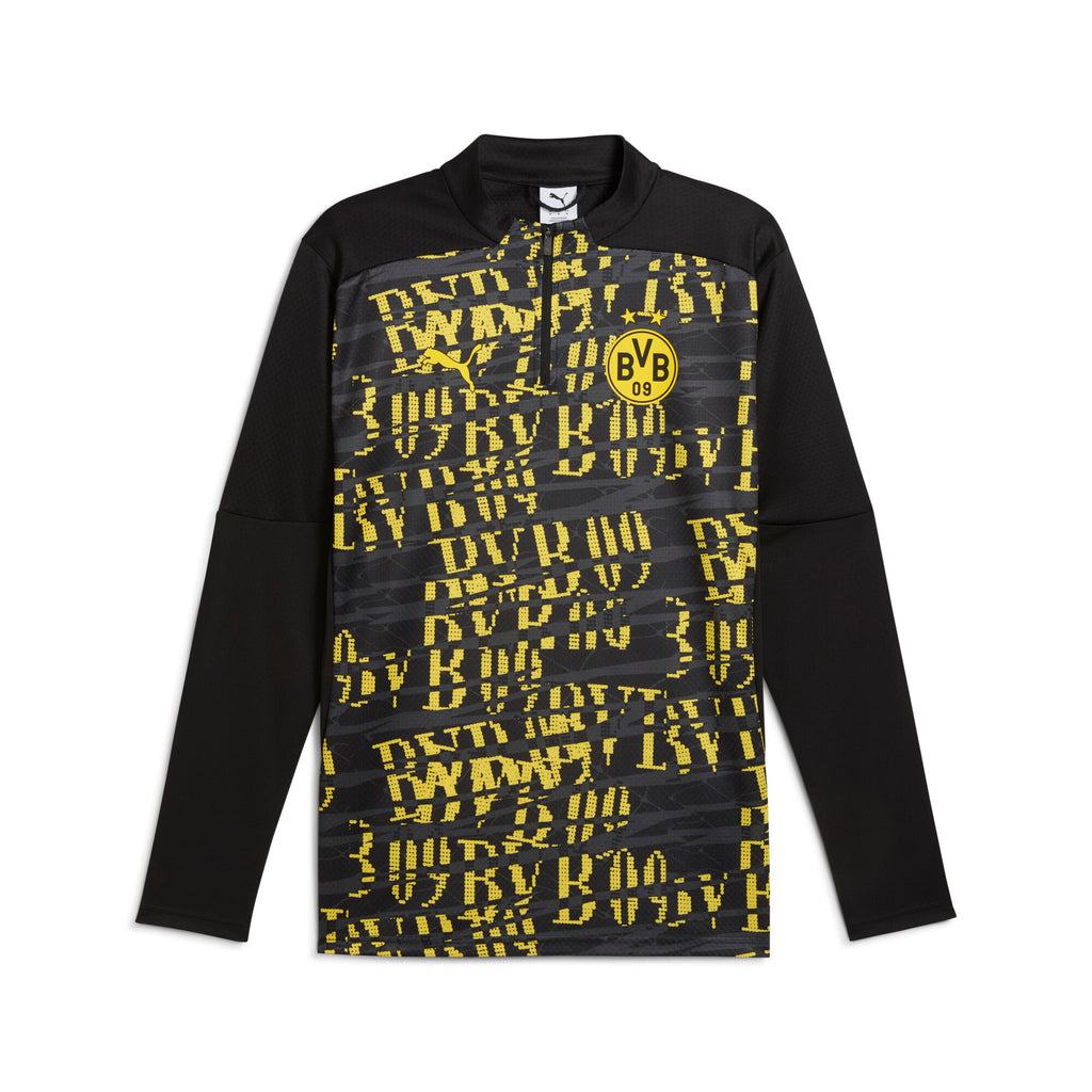 [779115-02] Mens Puma BVB PREMATCH 1/4 ZIP TOP
