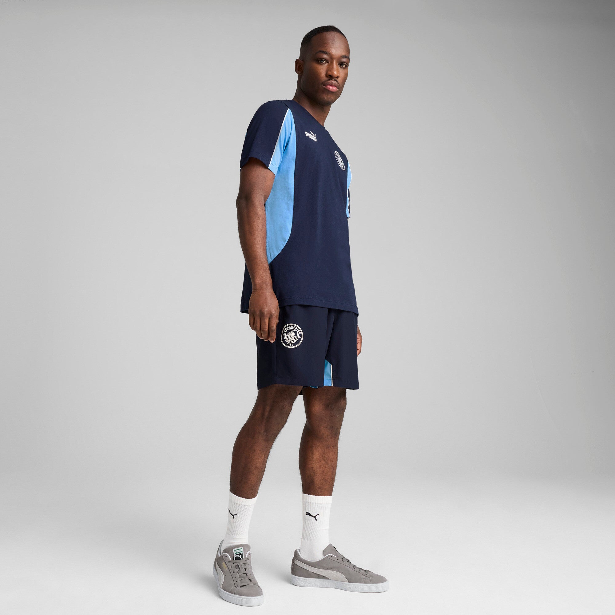 [779150-73] Mens Puma MCFC FTBLARCHIVE SHORT