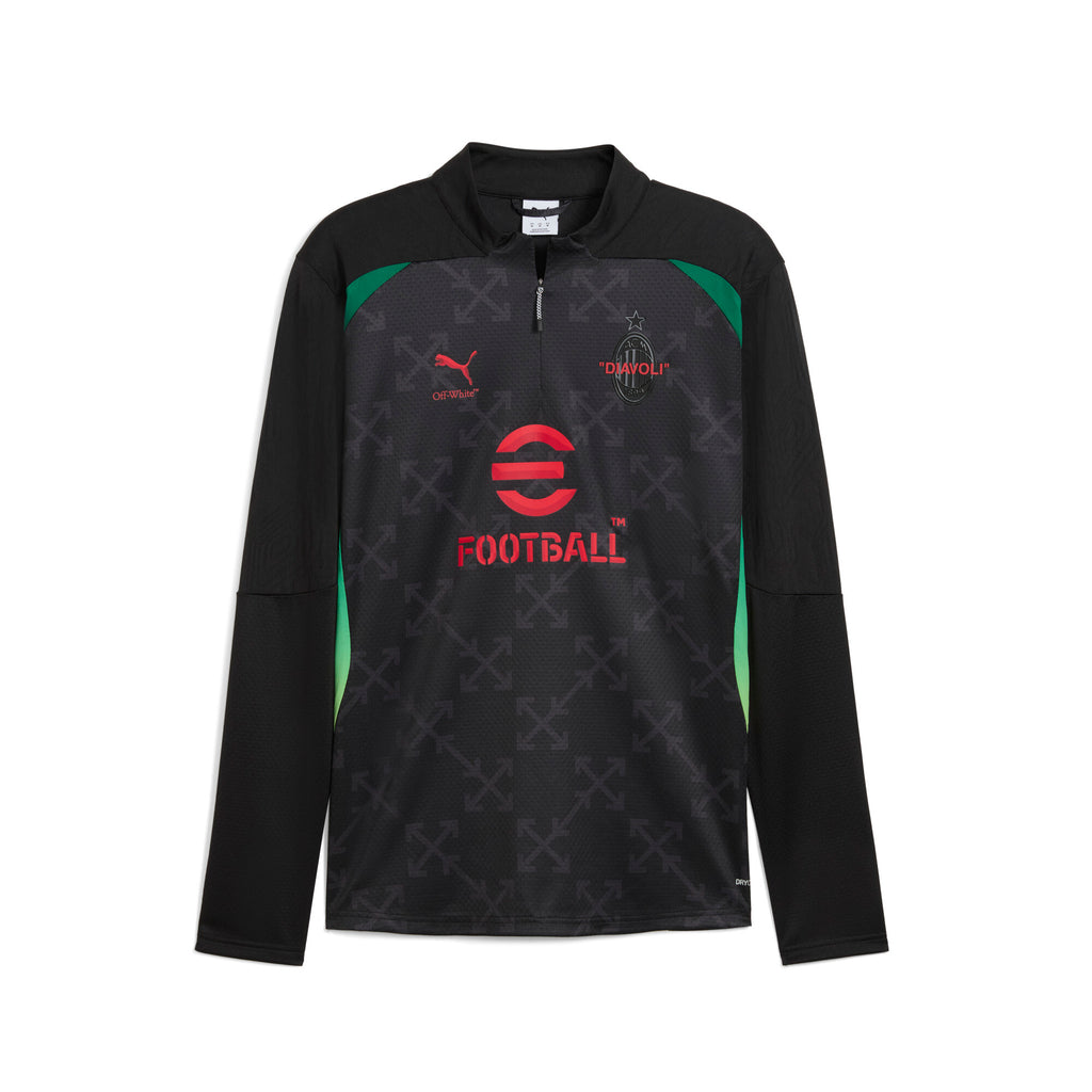 [783006-04] Mens Puma ACM X OFF-WHITE PREMATCH 1/4-ZIP Long Sleeve TOP