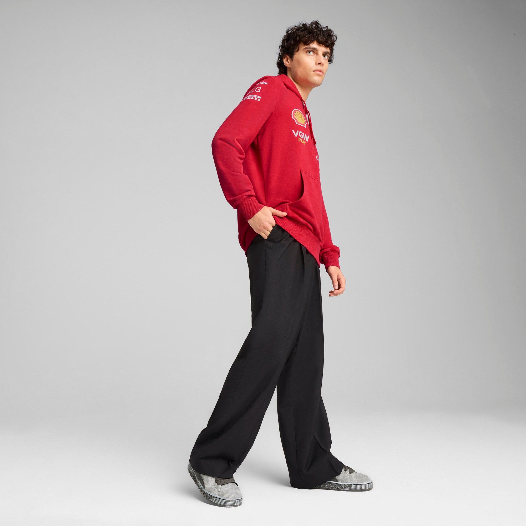 [763972-01] MENS PUMA SF SCUDERIA FERRARI DESERT SUN TEAM REPLICA HOODIE