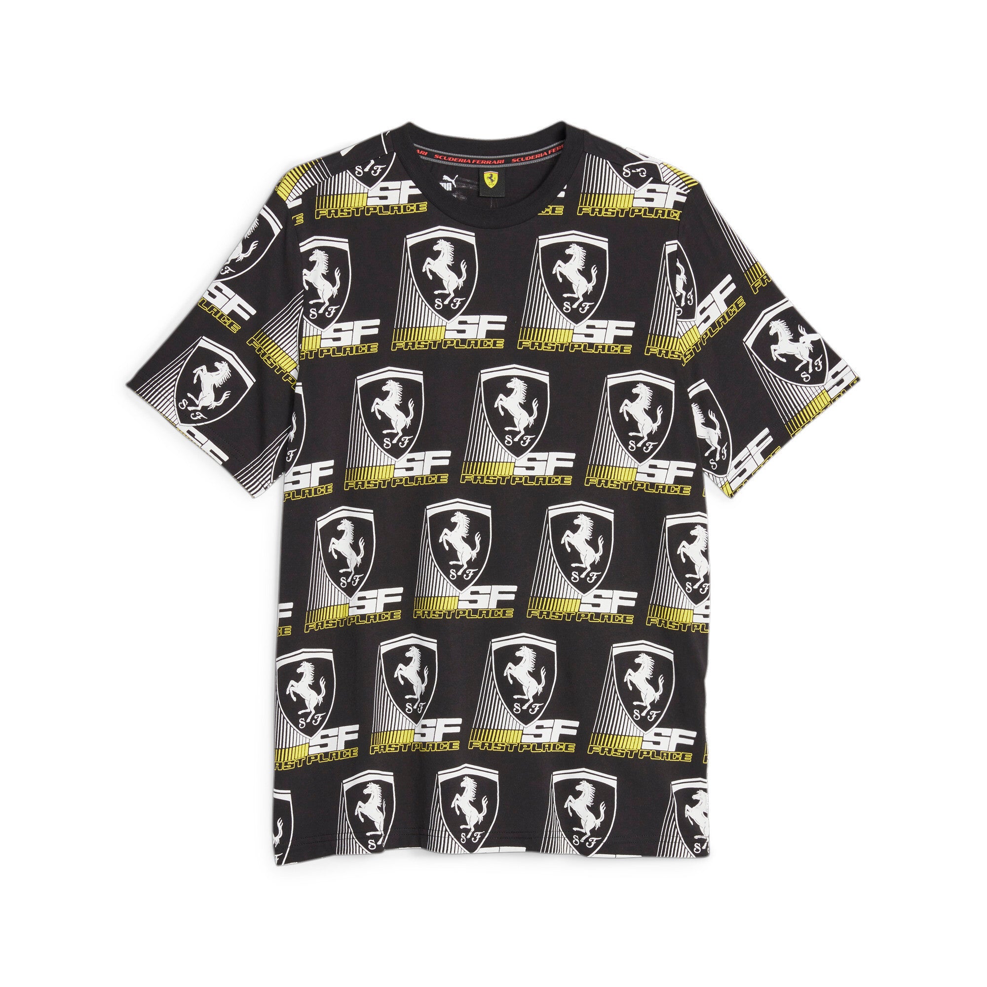 [620948-01] Mens PUMA FERRARI RACE AOP TEE 2