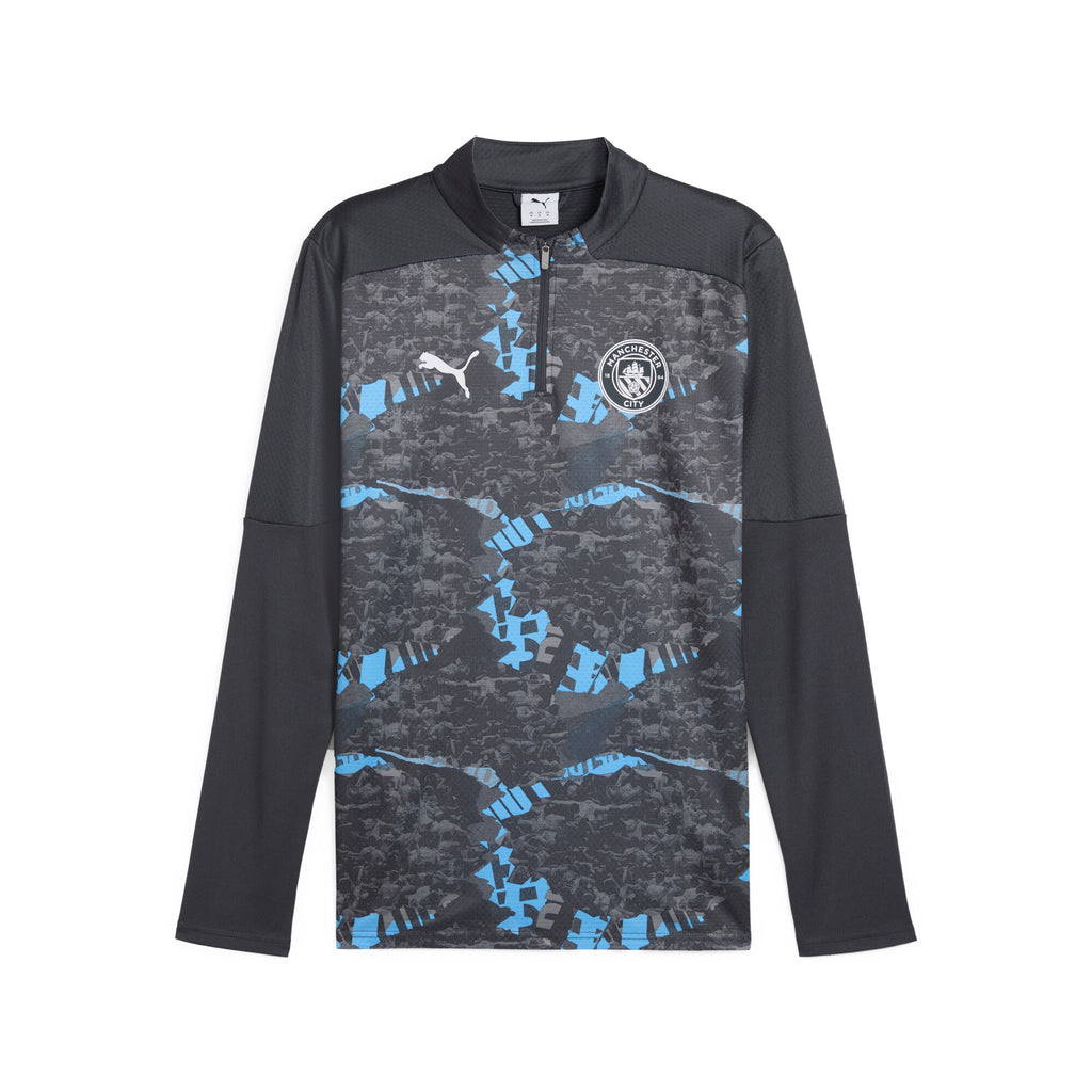 [779156-74] Mens Puma MCFC PREMATCH 1/4 ZIP TOP