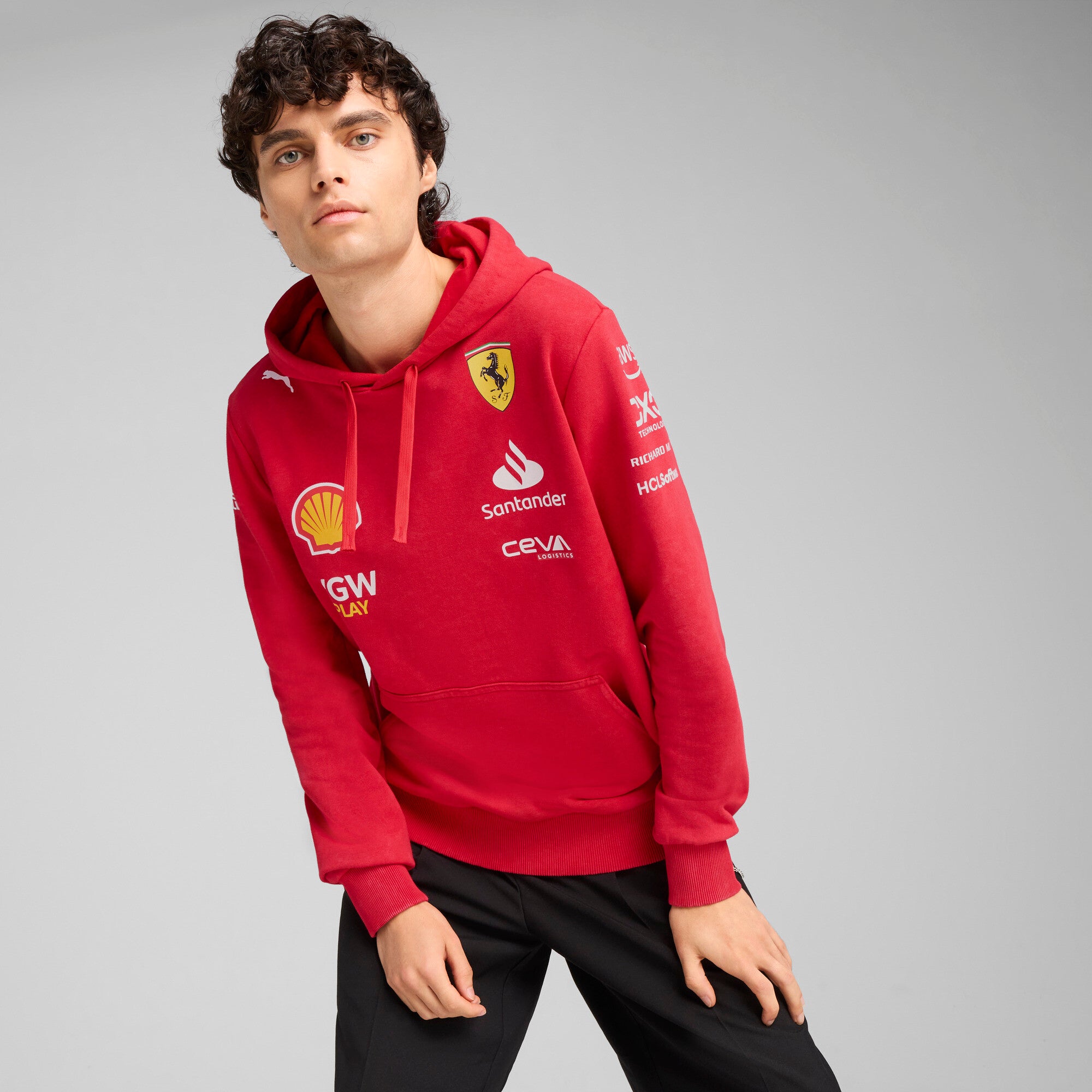 [763972-01] MENS PUMA SF SCUDERIA FERRARI DESERT SUN TEAM REPLICA HOODIE