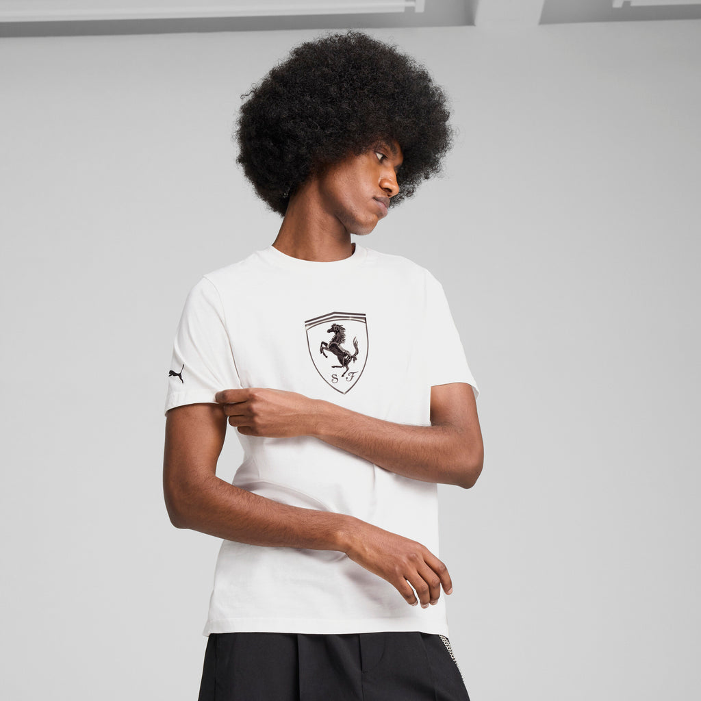 [630189-04] Mens Puma FERRARI RACE TONAL BIG SHIELD TEE