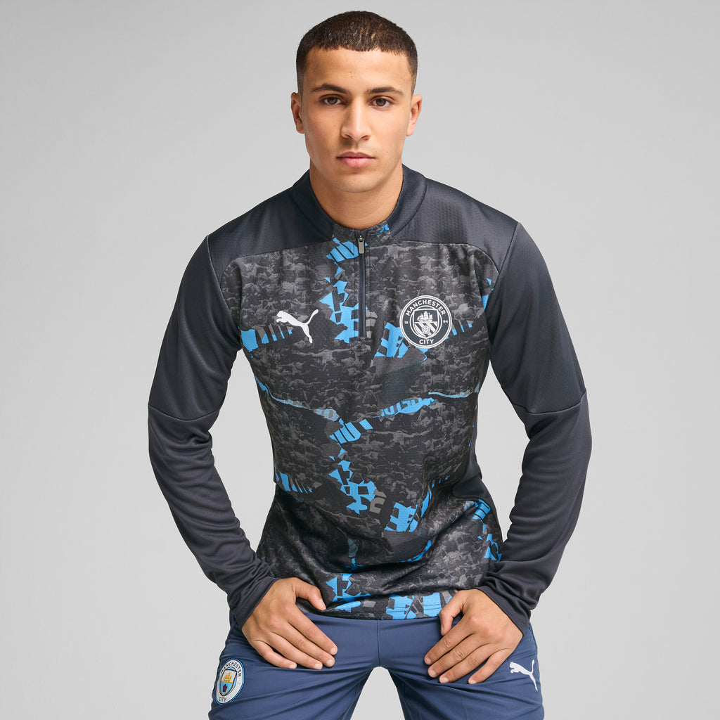 [779156-74] Mens Puma MCFC PREMATCH 1/4 ZIP TOP