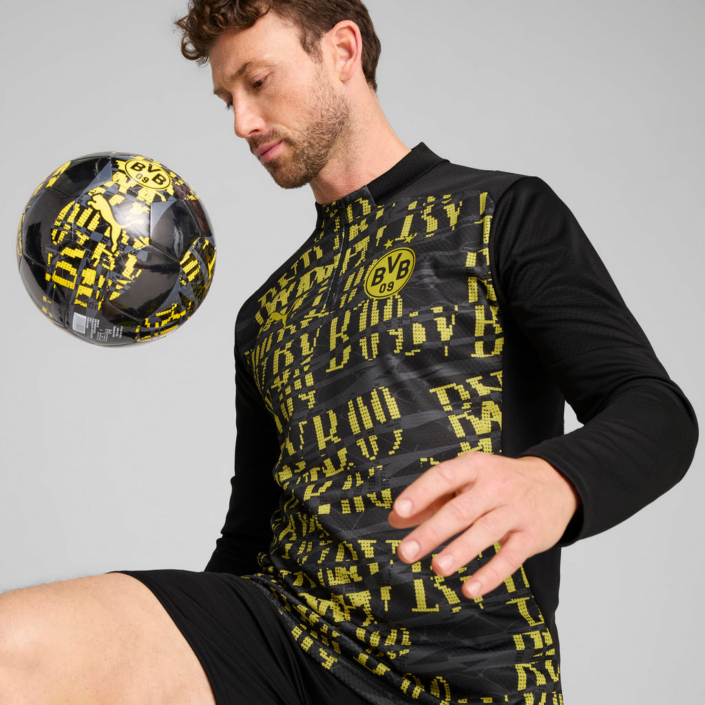 [779115-02] Mens Puma BVB PREMATCH 1/4 ZIP TOP