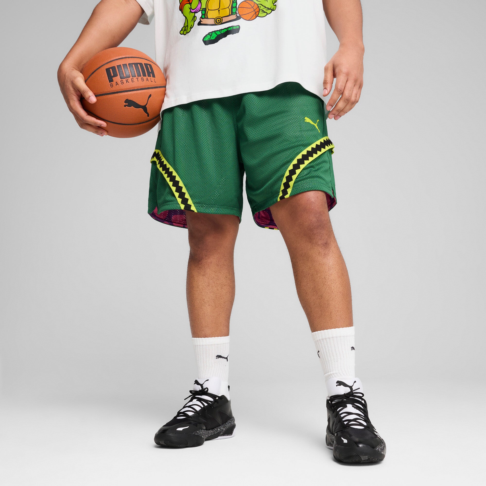 [630931-01] Mens Puma HOOPS X TMNT SHORT