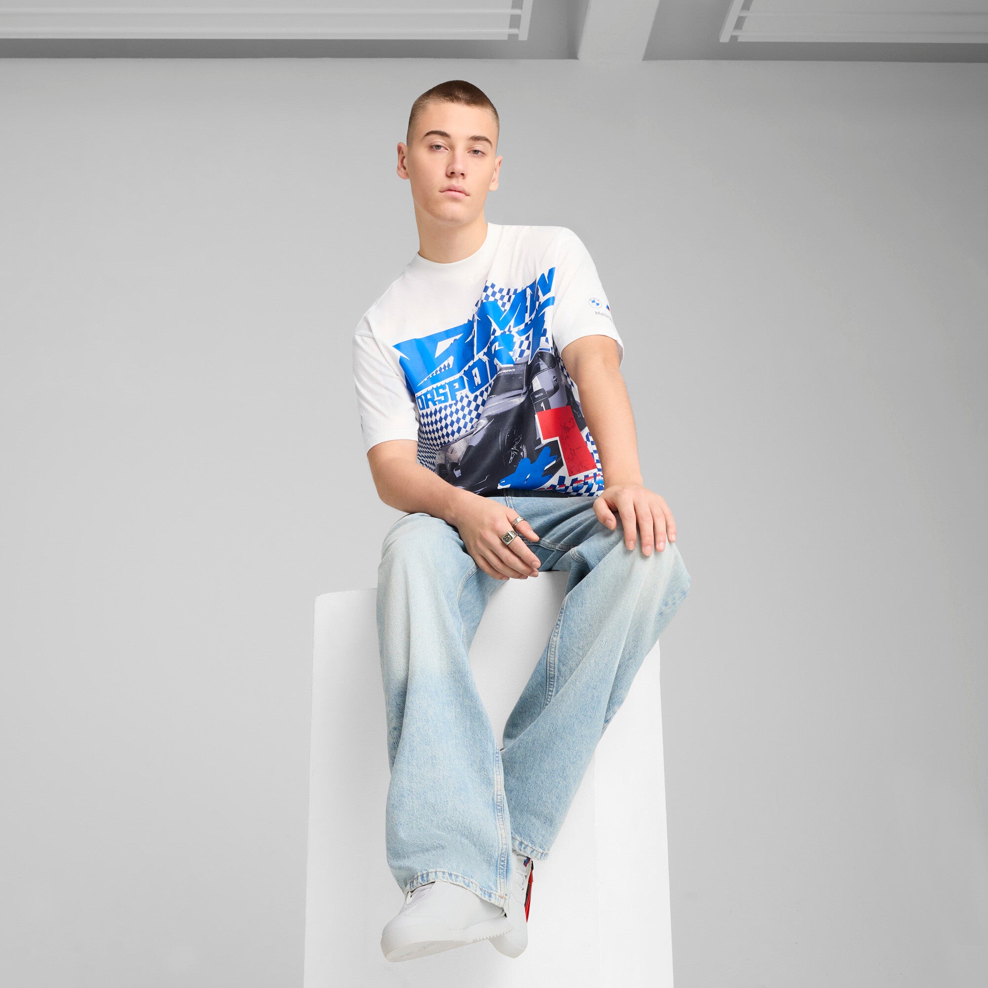 [631183-02] Mens Puma BMW MOTORSPORT BIG GRAPHIC TEE