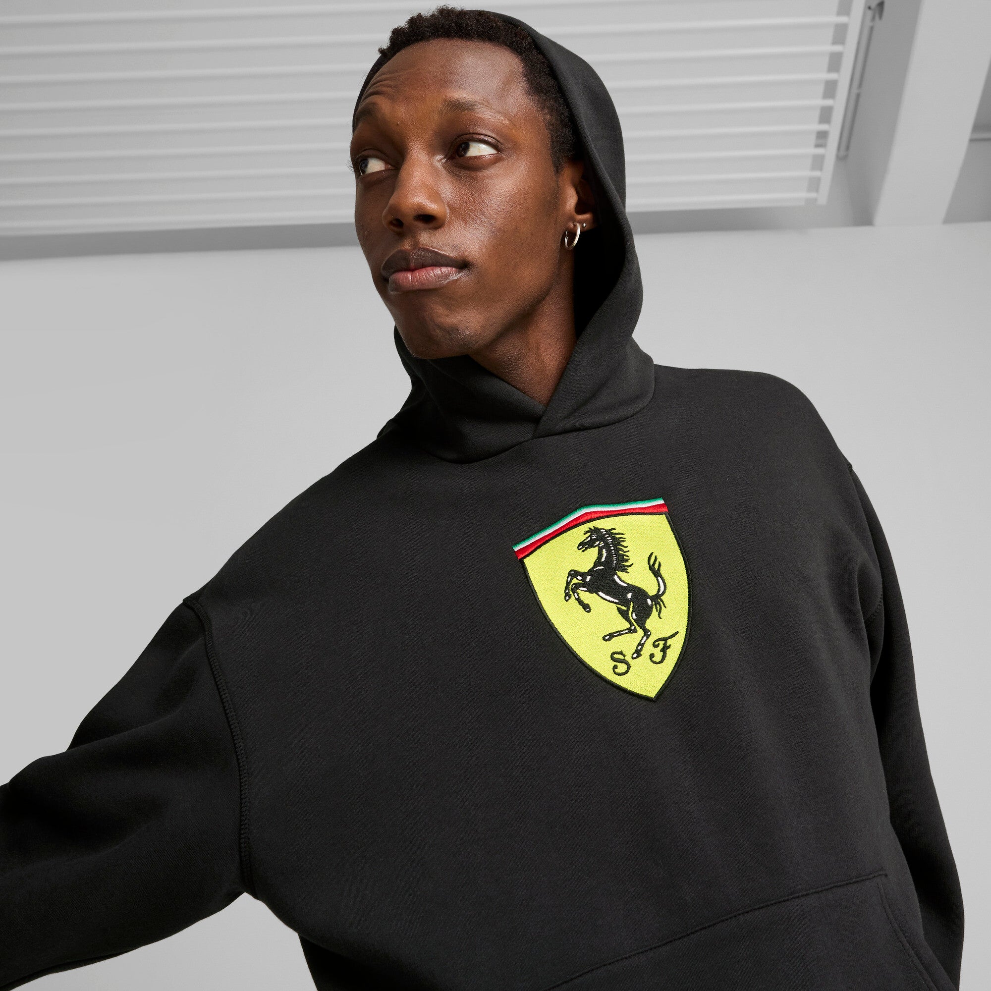 [627054-01] Mens Puma FERRARI RACE BIG SHIELD HOODIE