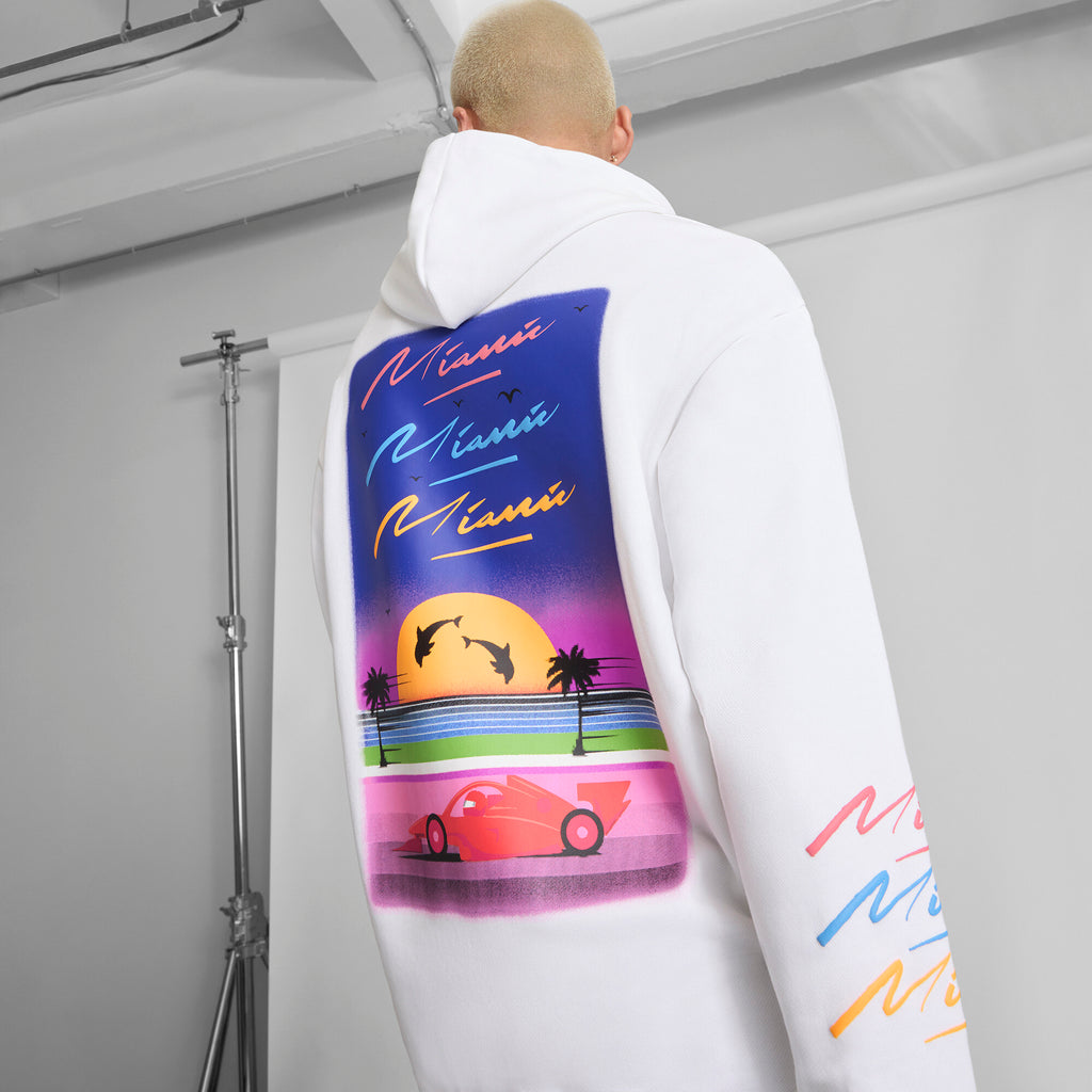 [633409-03] MENS PUMA FERRARI MIAMI GRAPHIC HOODIE