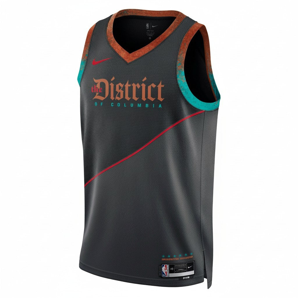 [DX8552-010] MENS NIKE NBA WASHINGTON WIZARDS CITY EDITION SWINGMAN JERSEY 23