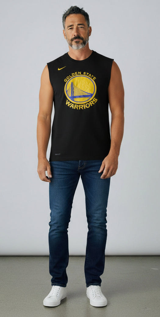 [M23439-BlK] Mens Nike NBA Golden State Warriors Legend Sleeveless Tank Tee