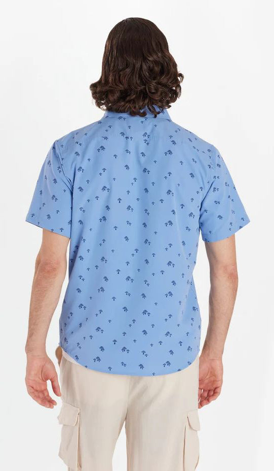 [M14117-23299] MENS MARMOT AEROBORA NOVELTY SHORT SLEEVE BUTTON DOWN SHIRT