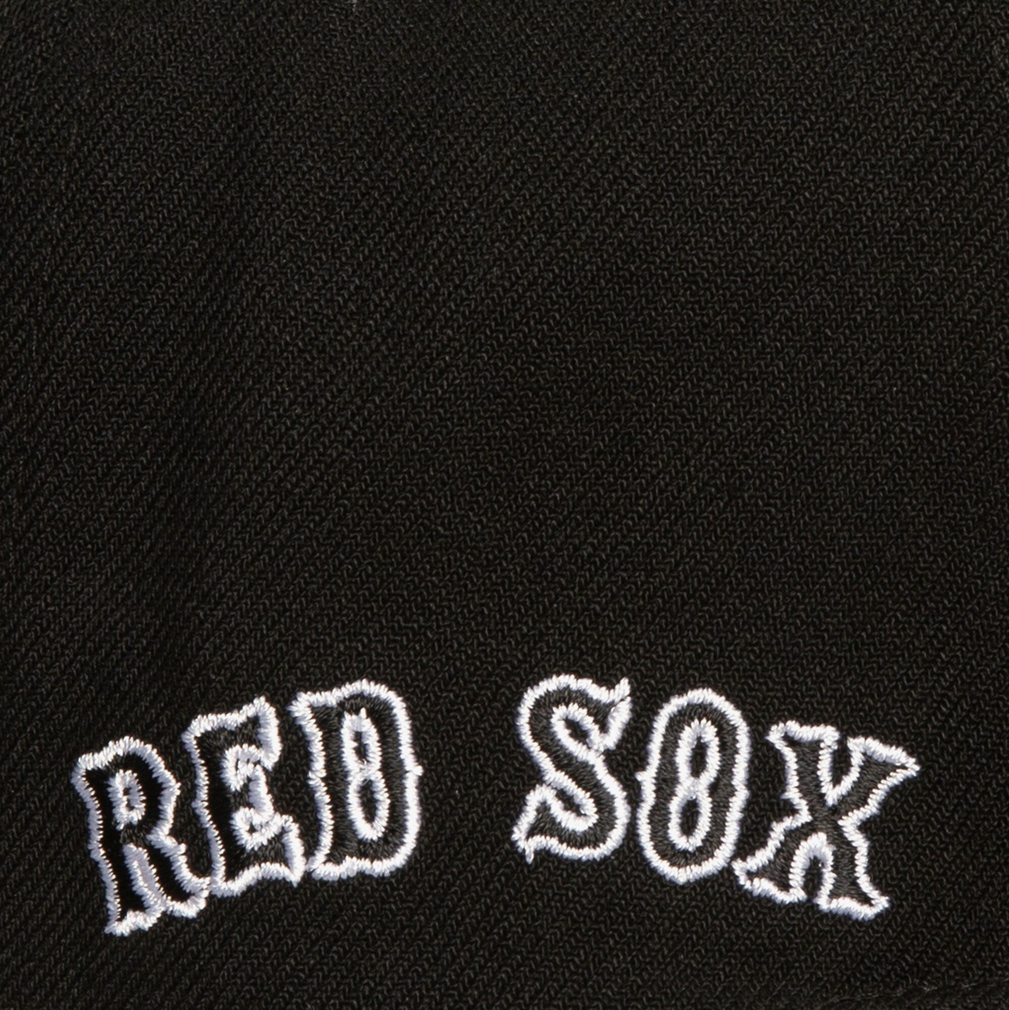 Mens Mitchell & Ness MLB EVERGREEN BLACK WHITE SNAPBACK RED SOX