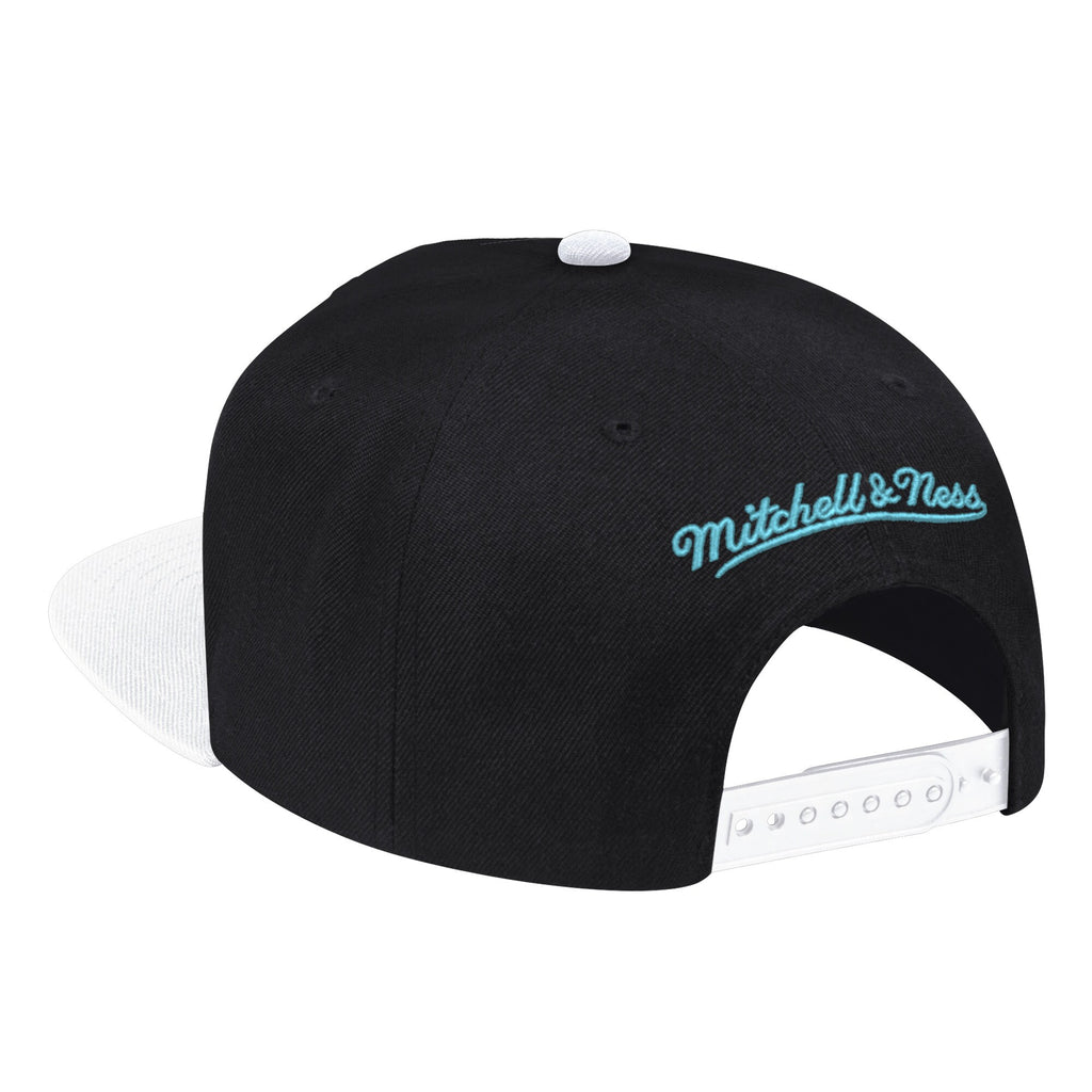 MENS MITCHELL & NESS NBA OREO HOOK SNAPBACK NBA NETS - BLACK-WHITE