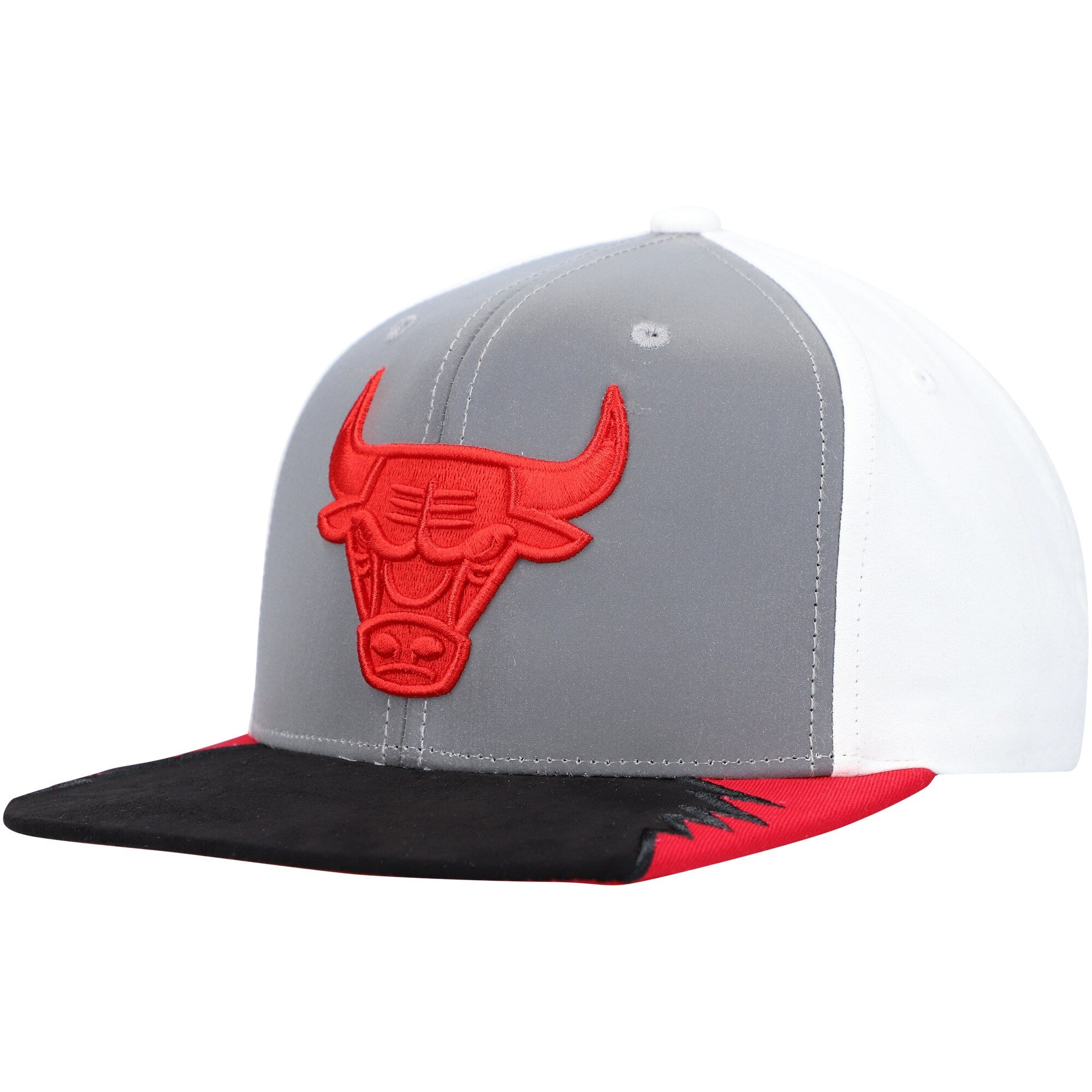 MENS MITCHELL & NESS NBA DAY 5 SNAPBACK BULLS - GREY-WHITE