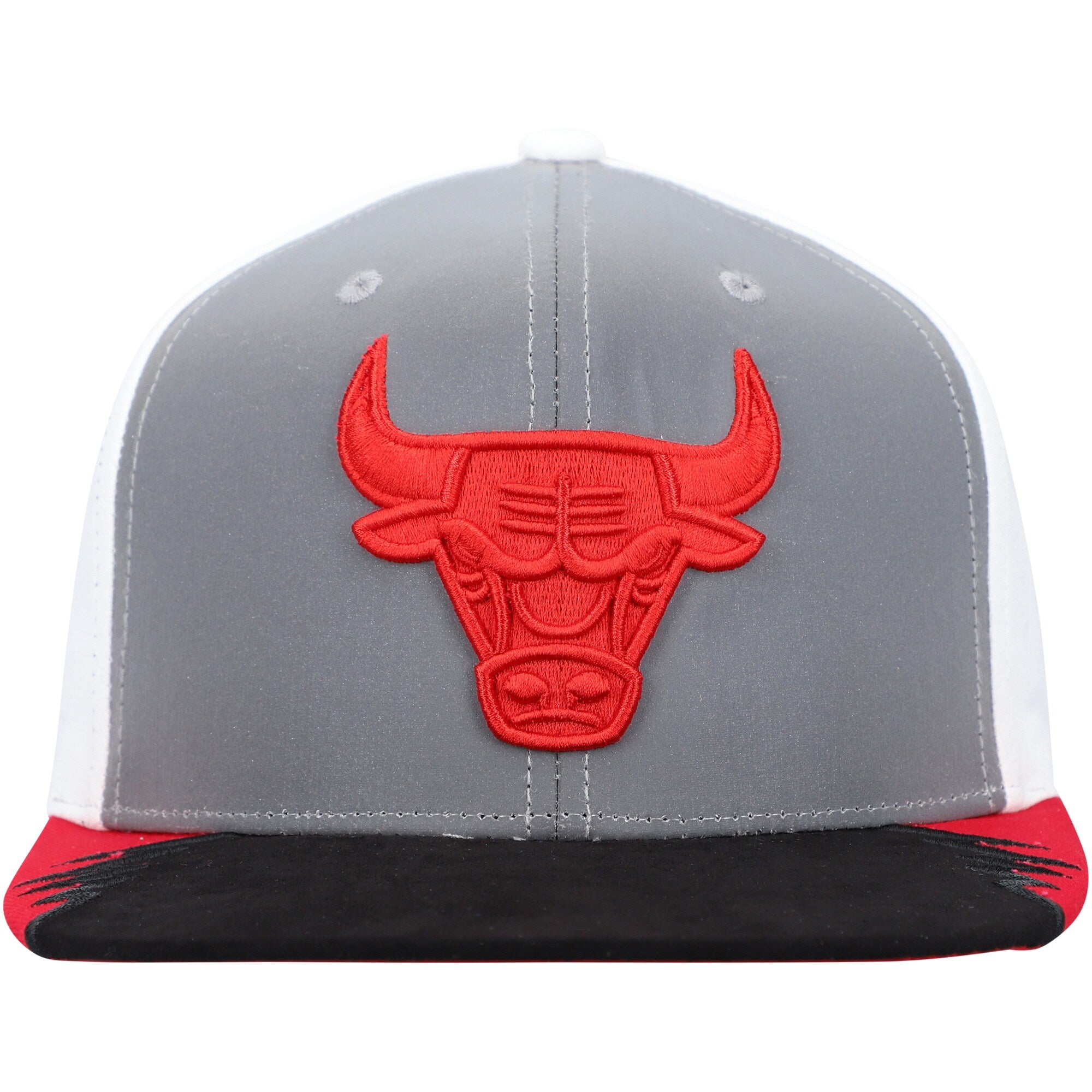 MENS MITCHELL & NESS NBA DAY 5 SNAPBACK BULLS - GREY-WHITE