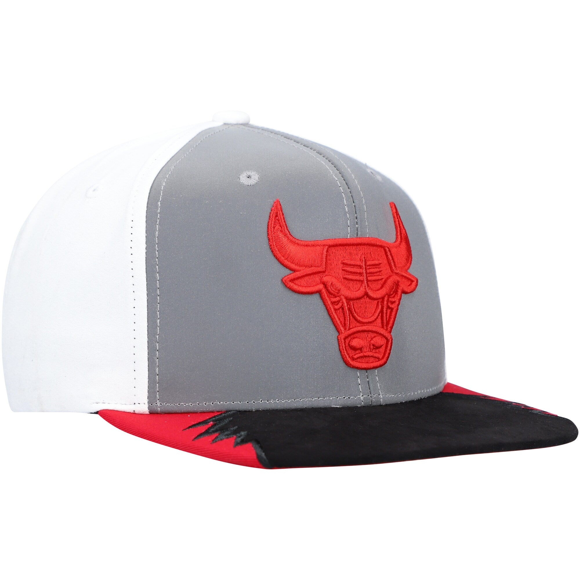 MENS MITCHELL & NESS NBA DAY 5 SNAPBACK BULLS - GREY-WHITE