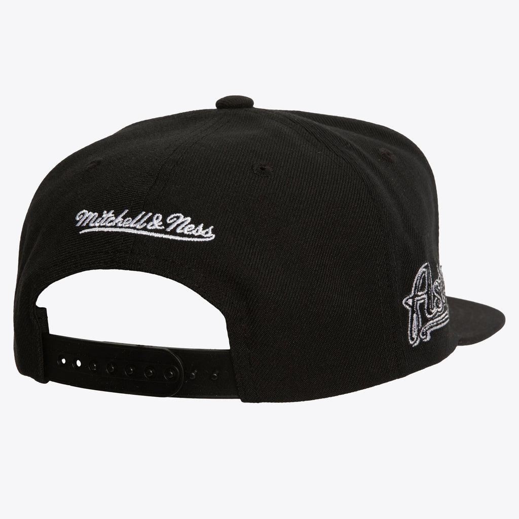 Mens Mitchell & Ness MLB EVERGREEN BLACK WHITE SNAPBACK COOP ASTROS