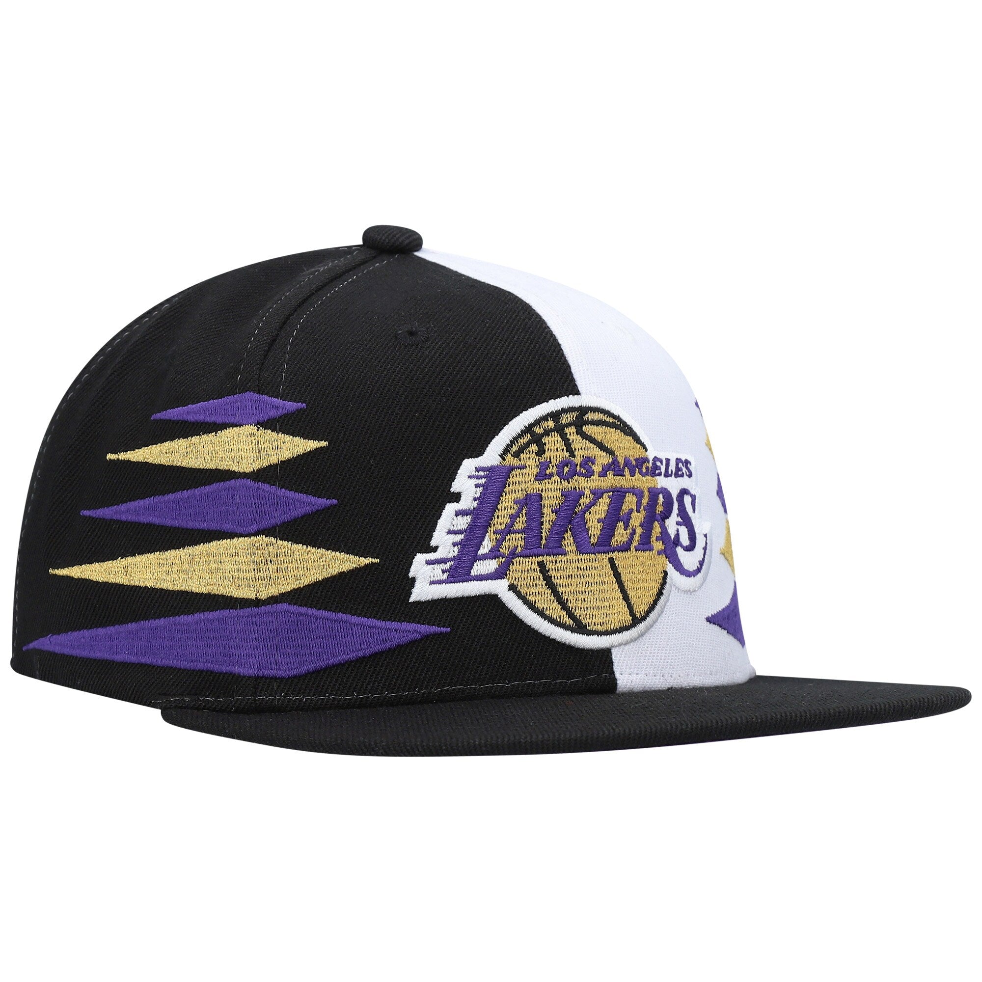 Mens MITCHELL & NESS NBA DIAMOND CUT SNAPBACK LAKERS