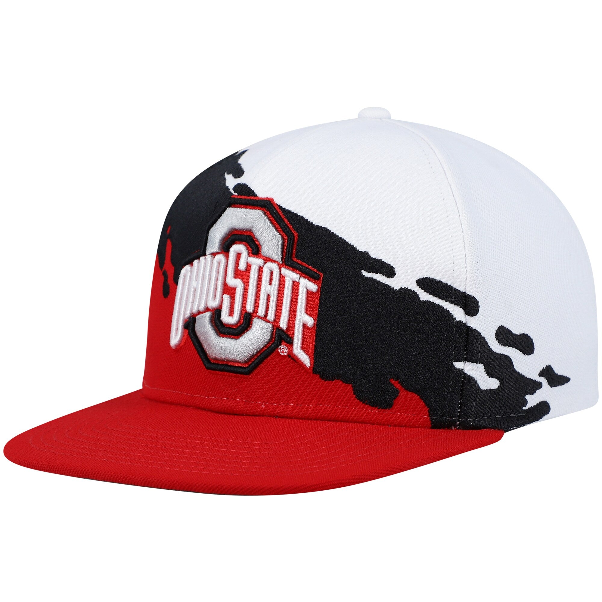 Mens Mitchell & Ness NCAA PAINTBRUSH SNAPBACK OHIO STATE