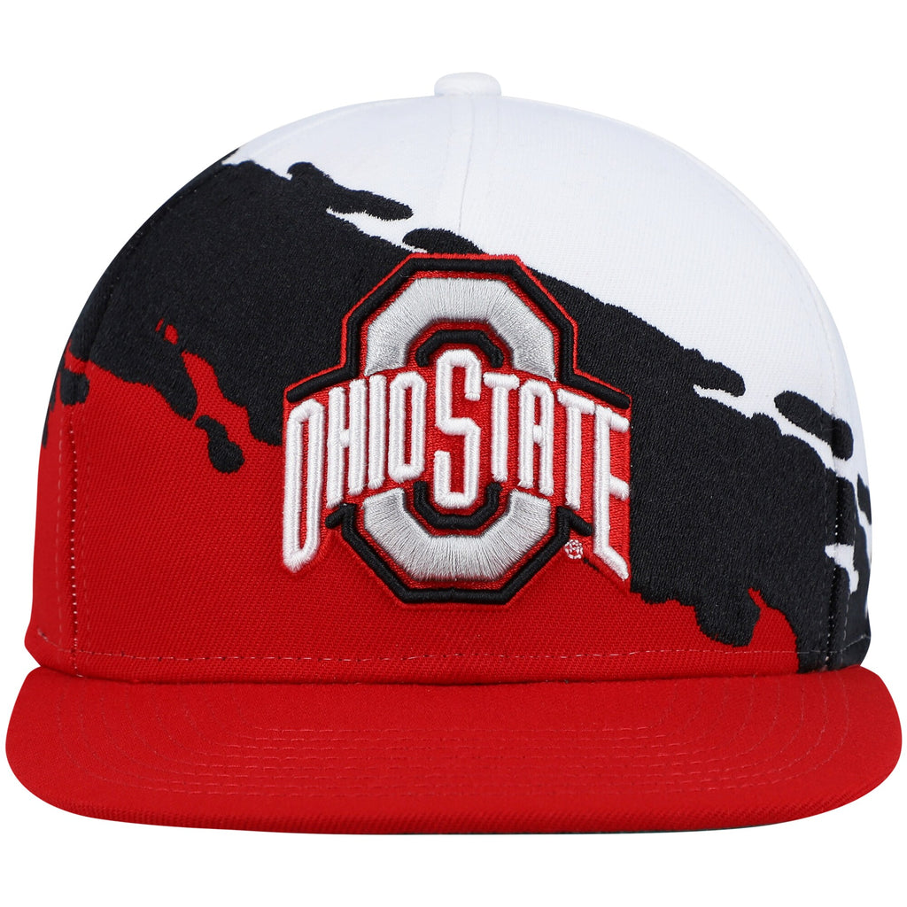 Mens Mitchell & Ness NCAA PAINTBRUSH SNAPBACK OHIO STATE