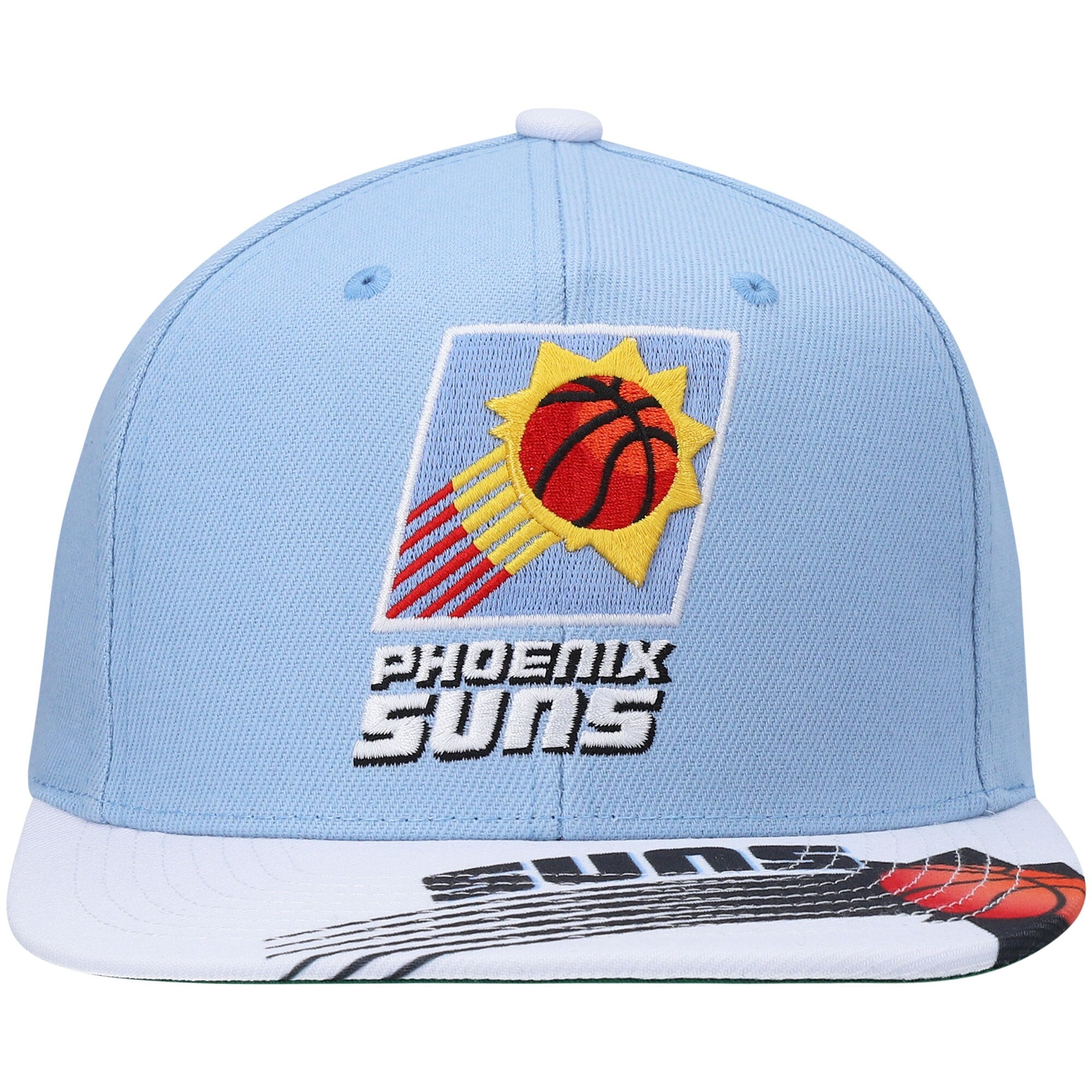 MENS MITCHELL & NESS NBA RELOAD 3.0 SNAPBACK HWC SUNS - LIGHT BLUE