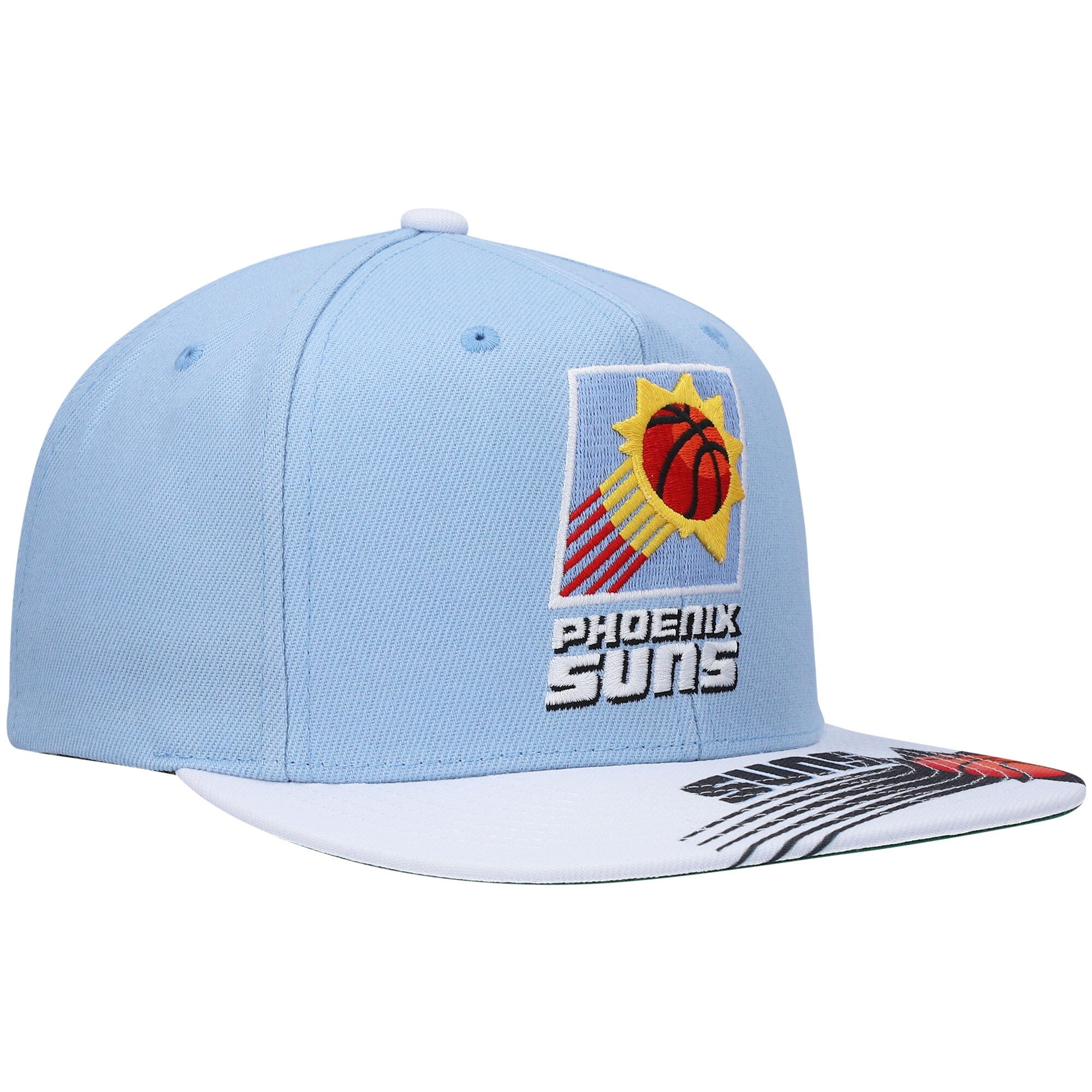 MENS MITCHELL & NESS NBA RELOAD 3.0 SNAPBACK HWC SUNS - LIGHT BLUE