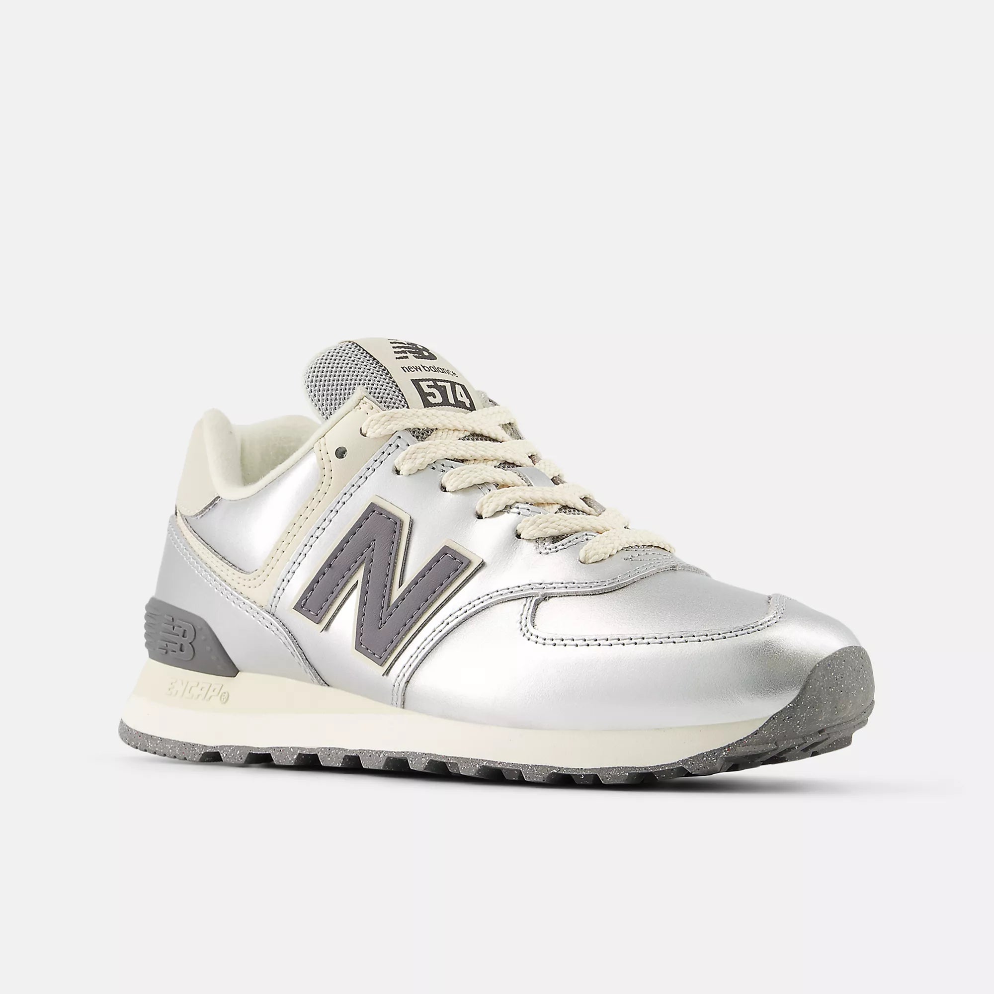 [WL574MLG] WOMENS NEW BALANCE 574 'METALLIC SILVER ARTIC GREY'