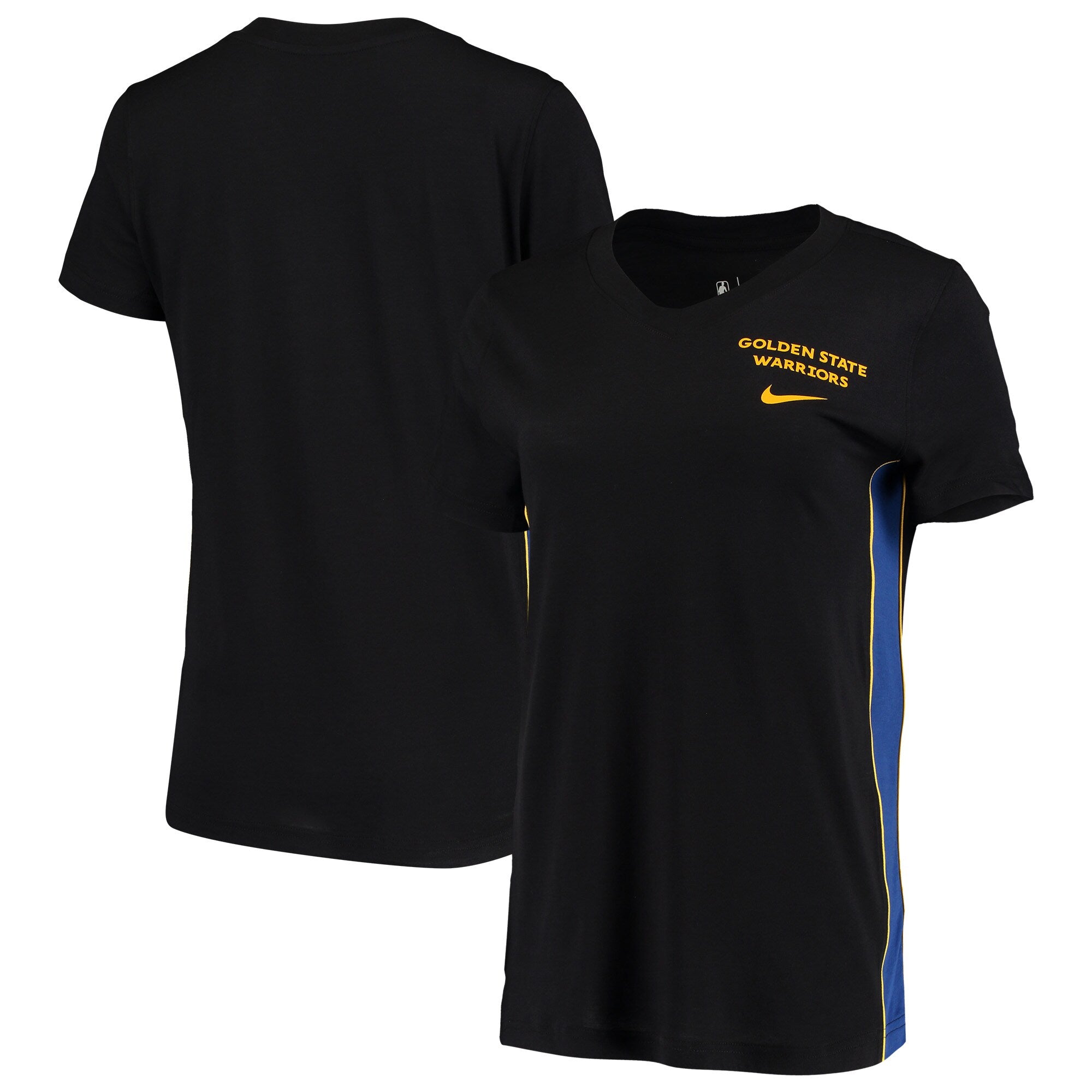 [AV0068-010] Womens Nike NBA Golden State Warriors Heavyweight DNA V-Neck T-Shirt