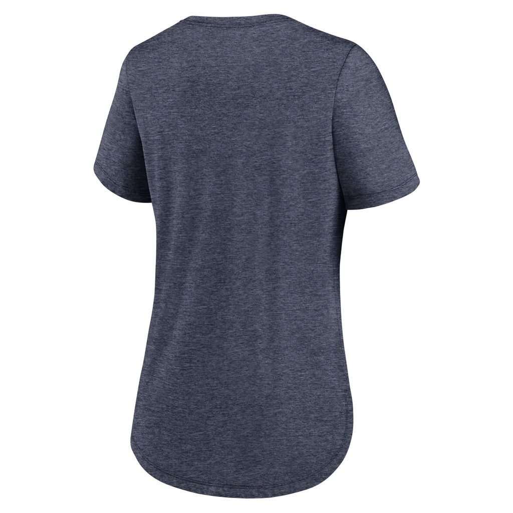 [NKMV-EX52-MZB-PL8] WOMENS NIKE BREWERS KNOCKOUT TEAM STACK TRI-BLEND T-SHIRT