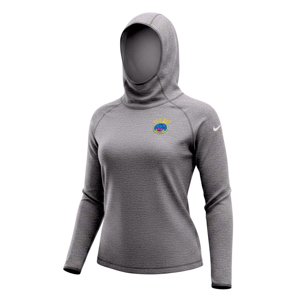 [W41486-HOODIE] Womens Nike NBA GSW The Bay Element Heather Hoodie
