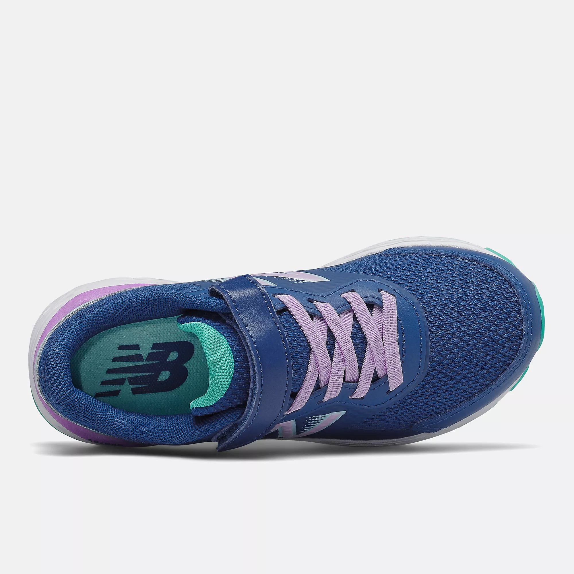 [YA680CW6 WIDE] PRESCHOOL NEW BALANCE 680V6 BUNGEE 'CAPTAIN BLUE MINT' WIDE
