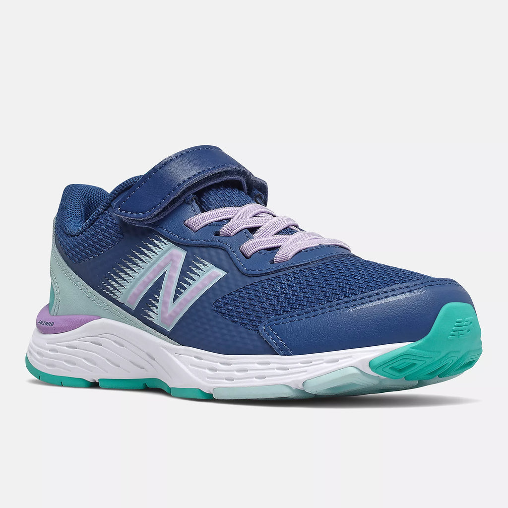 [YA680CW6 WIDE] PRESCHOOL NEW BALANCE 680V6 BUNGEE 'CAPTAIN BLUE MINT' WIDE