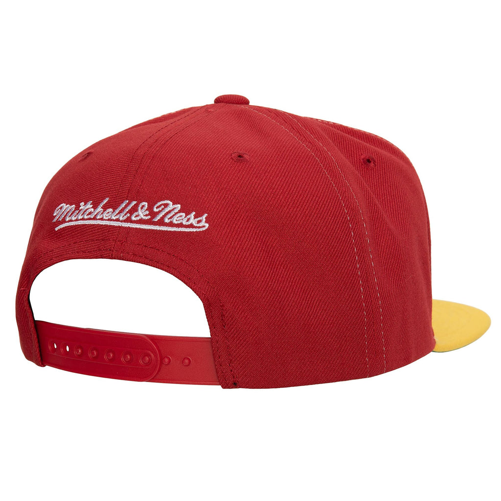 Mens Mitchell & Ness NBA HALF N HALF SNAPBACK HWC ROCKETS