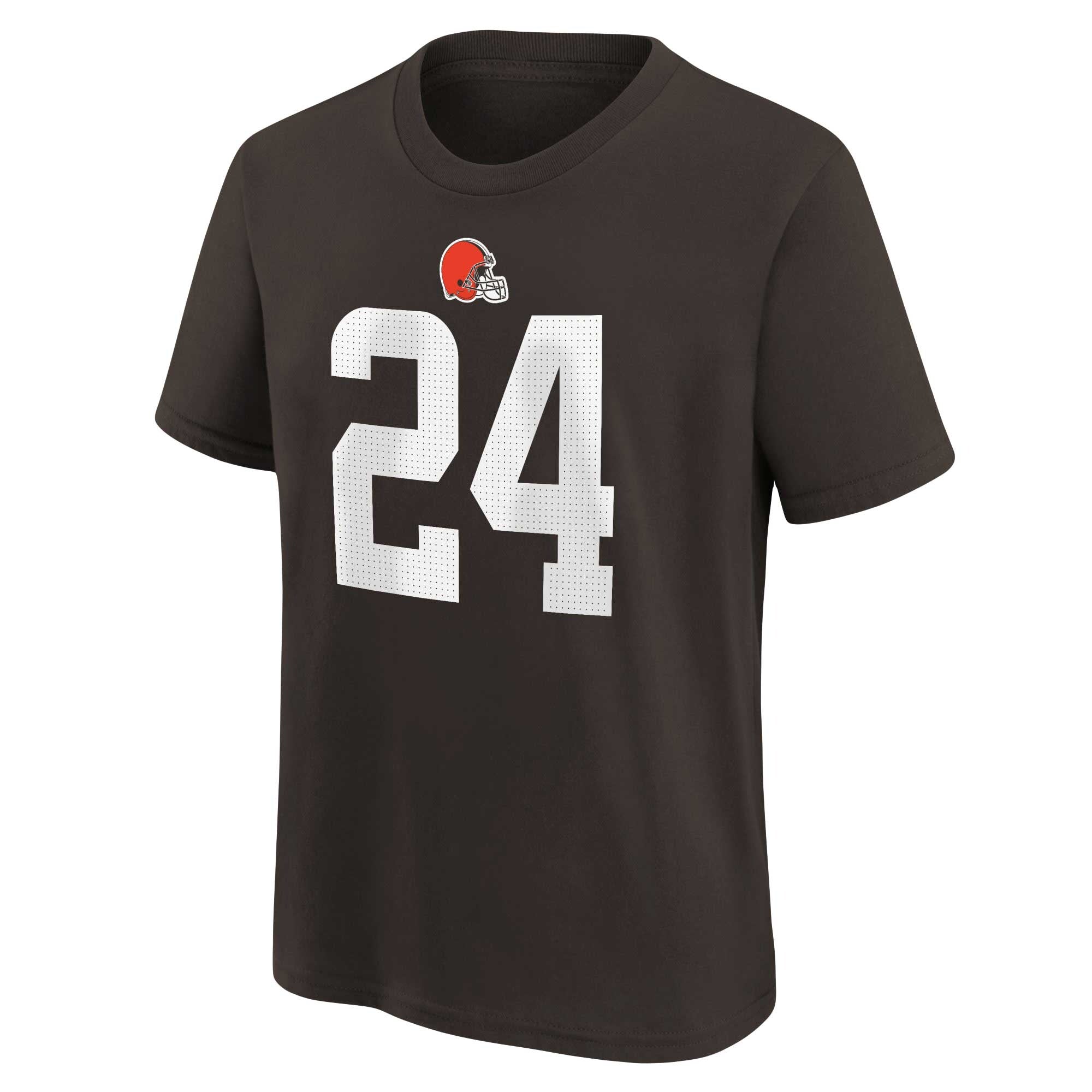 [9Z1B7FGD7-BRWNC] YOUTH NIKE NICK CHUBB BROWN CLEVELAND BROWNS T-SHIRT