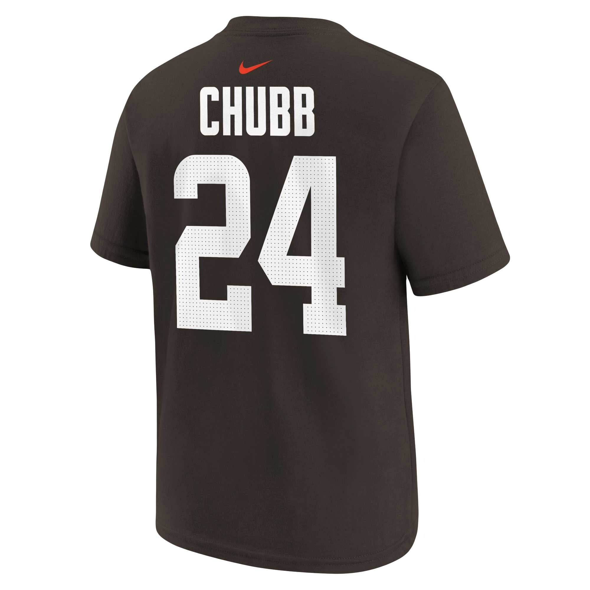 [9Z1B7FGD7-BRWNC] YOUTH NIKE NICK CHUBB BROWN CLEVELAND BROWNS T-SHIRT