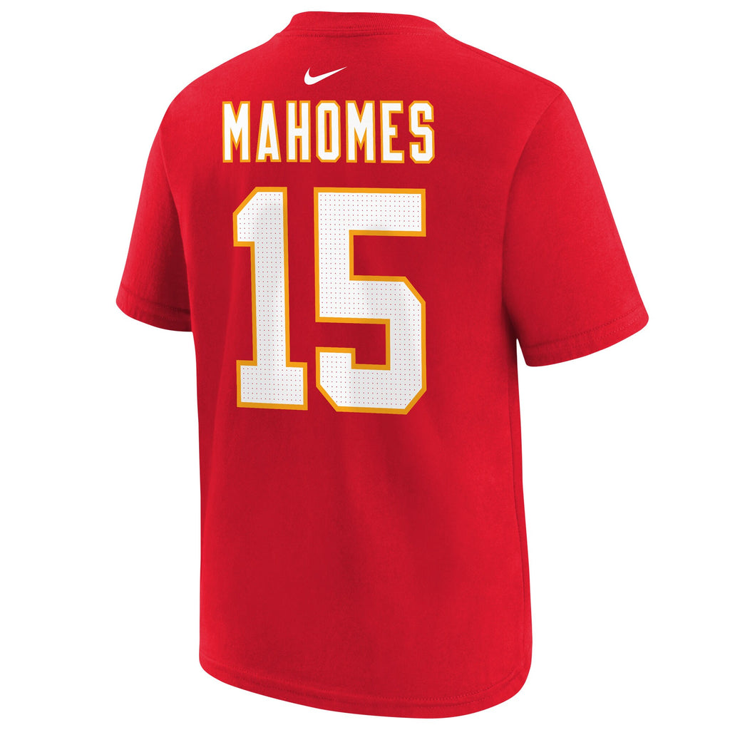 [9Z1B7NFPRECHIP] YOUTH NIKE PATRICK MAHOMES CHIEFS SUPER BOWL LIX PLAYER N & N TEE