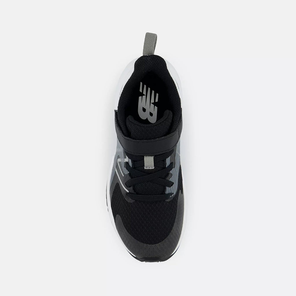 [YTRAVBW2] PRESCHOOL NEW BALANCE RAVE RUN V2 BUNGEE LACE 'BLACK WHITE (PS)'