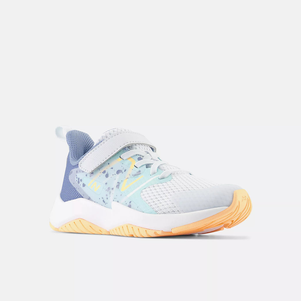 [YTRAVIB2] PRESCHOOL NEW BALANCE RAVE RUN V2 BUNGEE LACE TOP STRAP