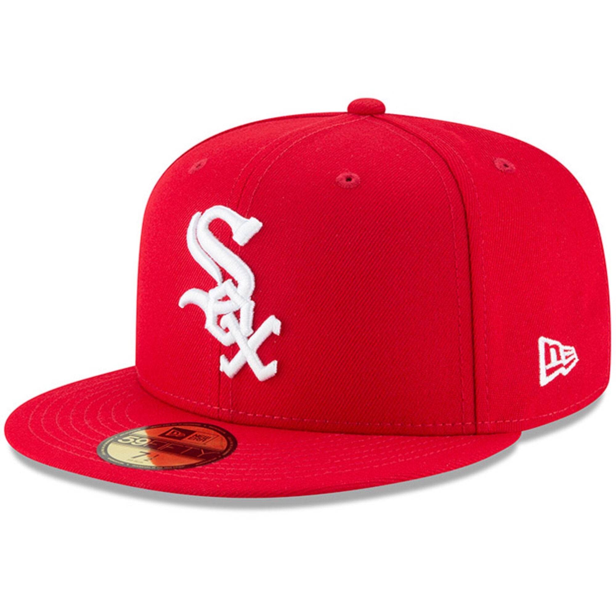 [10023368] Mens New Era MLB League Basic 59Fifty Fitted Cap Chicago White Sox