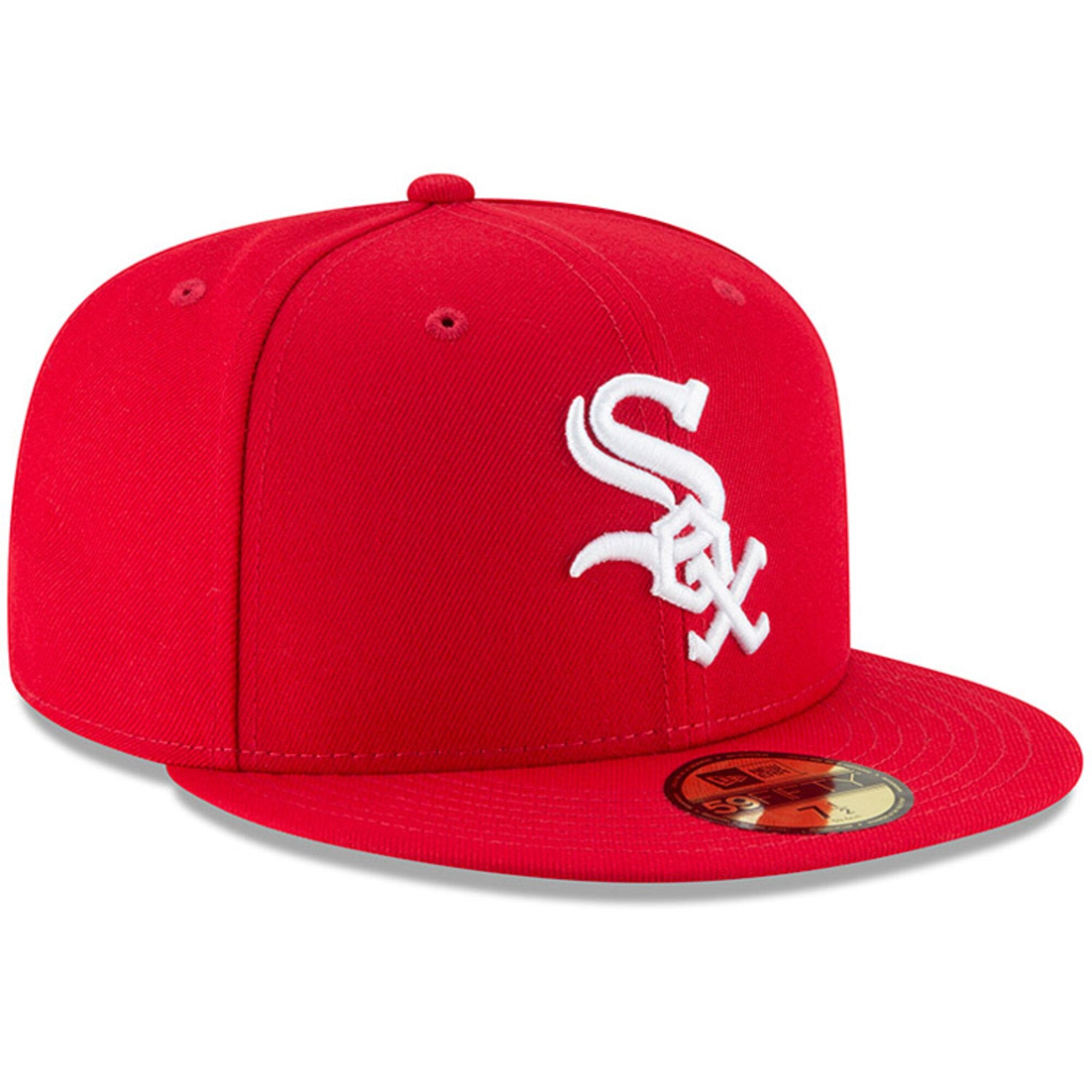 [10023368] Mens New Era MLB League Basic 59Fifty Fitted Cap Chicago White Sox