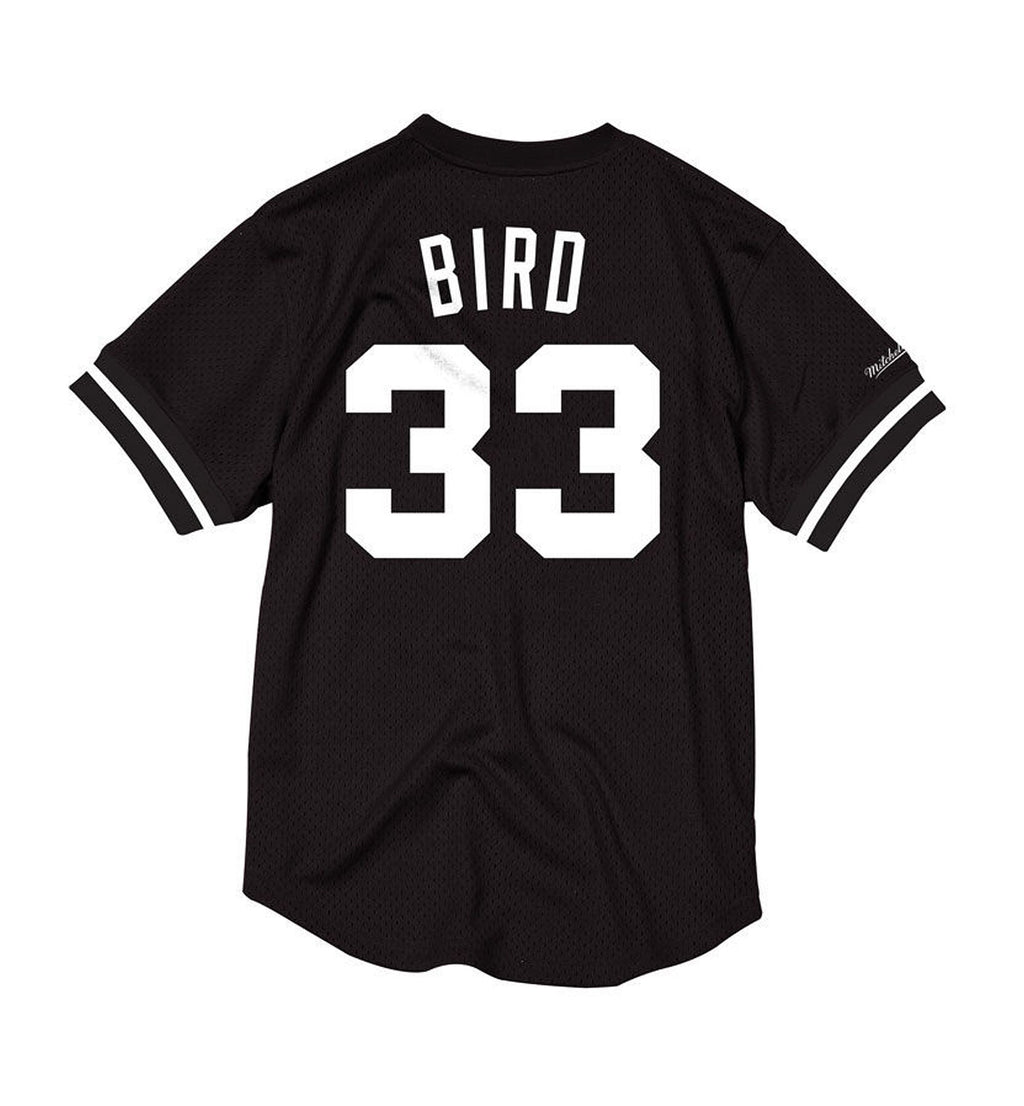 Mens Mitchell & Ness NBA Mesh Name & Number Crew Neck Larry Bird