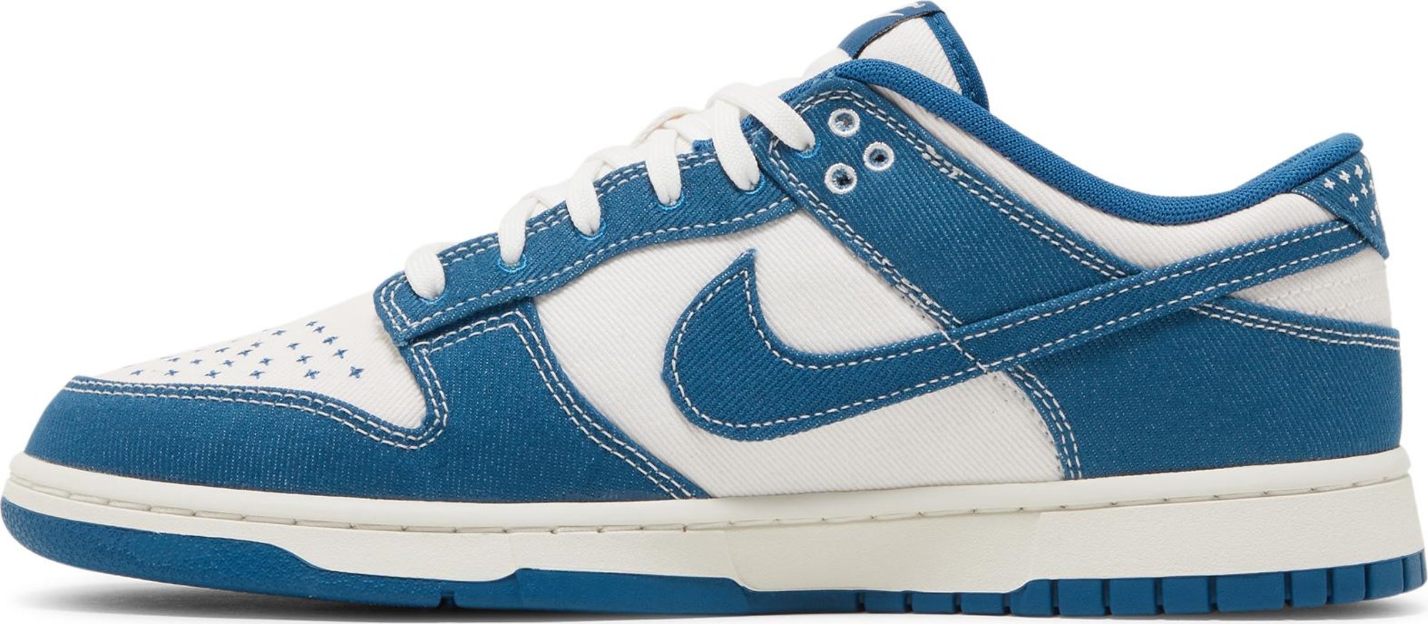 [DV0834-101] Mens Nike DUNK LOW 'INDUSTRIAL BLUE SASHIKO'