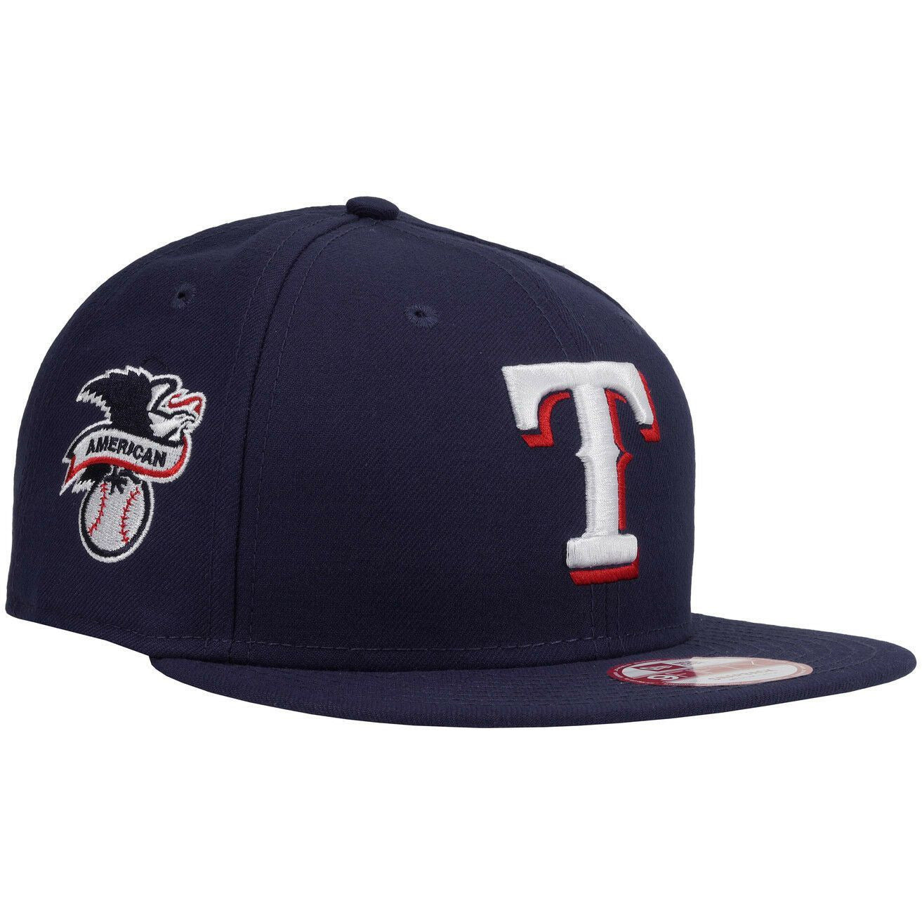 [10581327] Mens New Era MLB Baycik 9Fifty Snapback Cap Texas Rangers