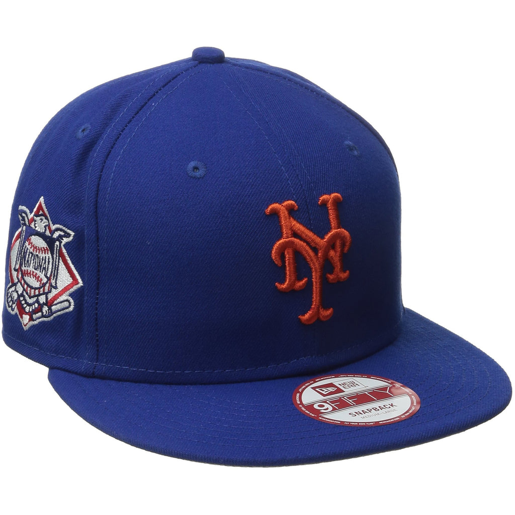[10581386] Mens New Era MLB Baycik 9Fifty Snapback Cap New York Mets