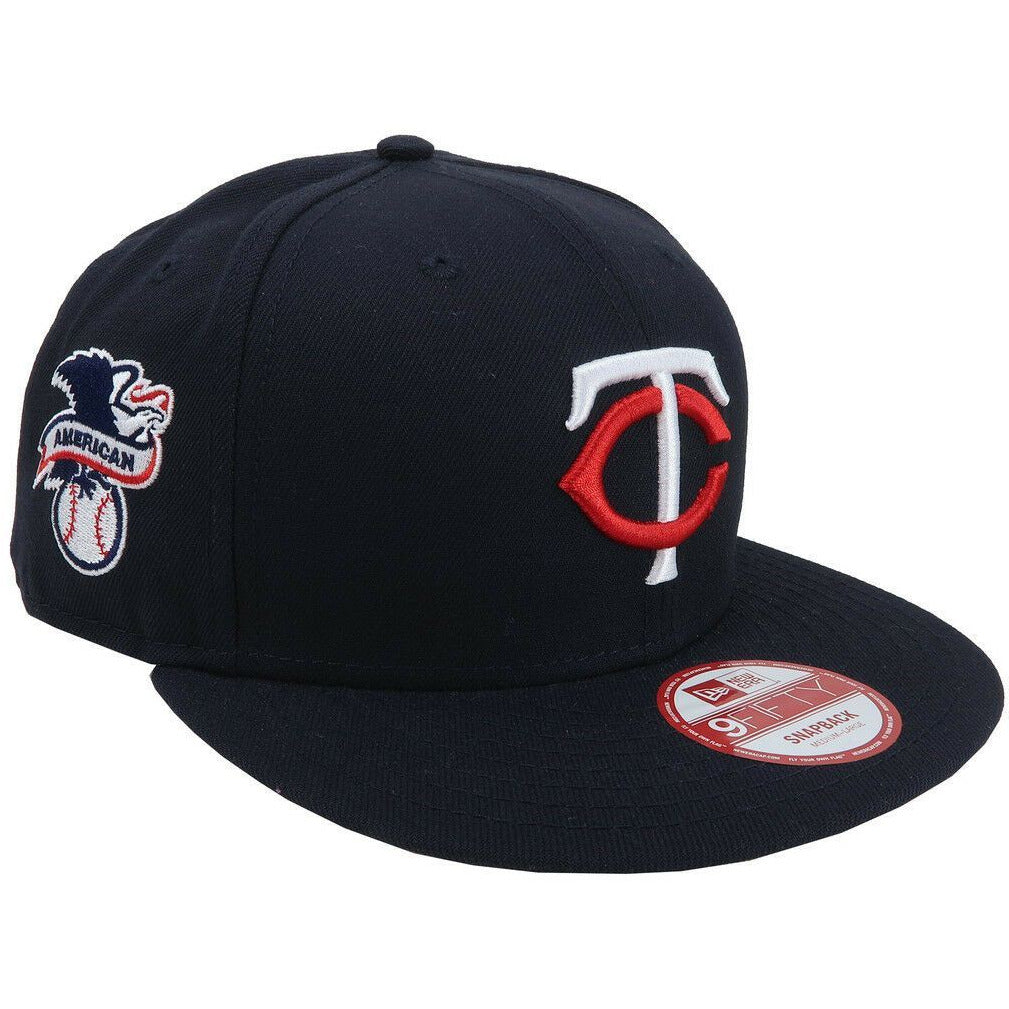 [10581404] Mens New Era MLB Baycik 9Fifty Snapback Cap Minnesota Twins