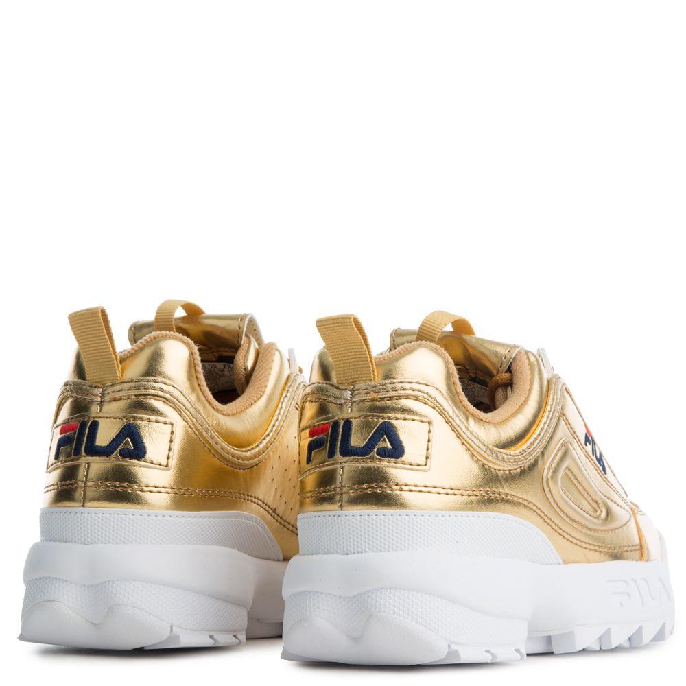 [5FM00040-720] Womens Fila Disruptor II Premium Metallic - sneakAR