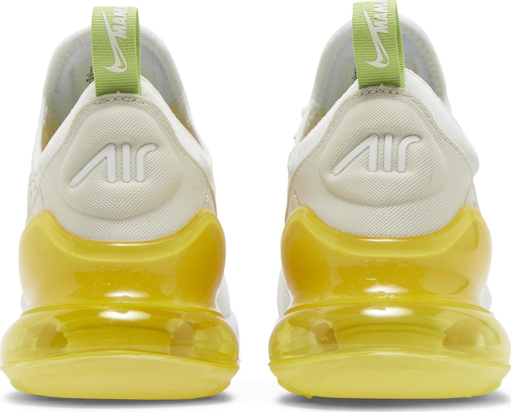 [DV2184-100] Womens Nike Air Max 270 'White Yellow Strike' (W)