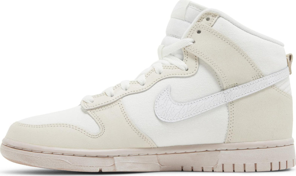 [DV0822-100] Mens Nike DUNK HIGH RETRO PRM 'CRACKED LEATHER SWOOSH'